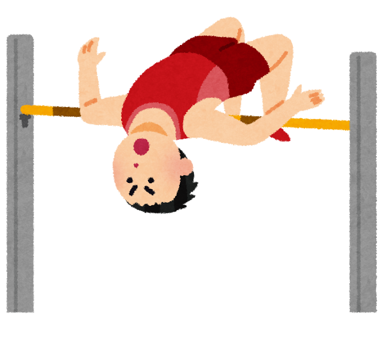 Maybe something like high jump? ([Irasutoya: Free illustrations for personal and commercial use](https://www.irasutoya.com/2014/05/blog-post_9118.html))